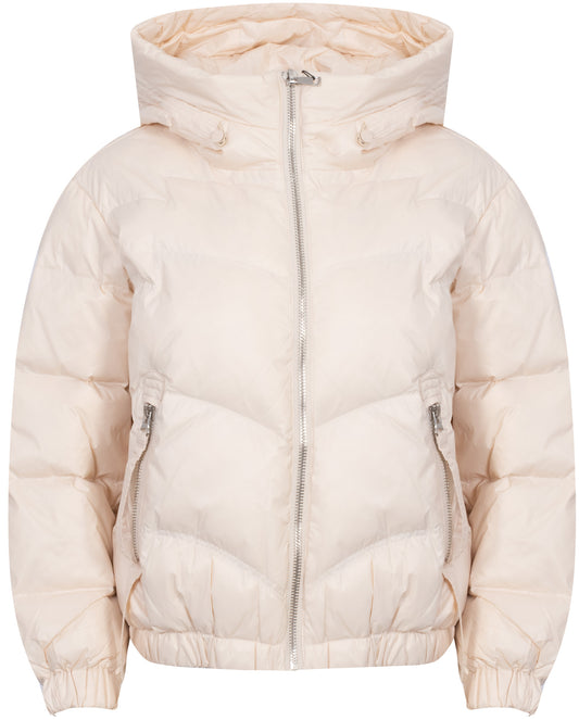 ROMEO GIGLI Jacket Down Women's Z Hooded R01 / BEIGE (7879) Women