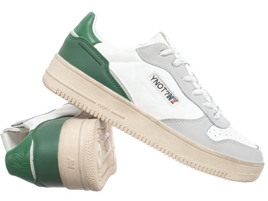 Ynot Shoes Men's WHITE GREEN LT.GREY (9774) Men