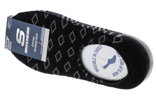 Skechers 3pk Mens Invisibles Socks S113816-GRY Men