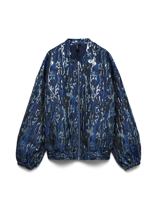 Barbara Long Sleeve Jaquard Bomber Exp Navy Blazer (10340947) Women